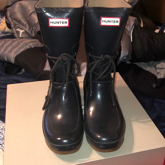 Hunter Shoes - Short Hunter boots (navy blue)